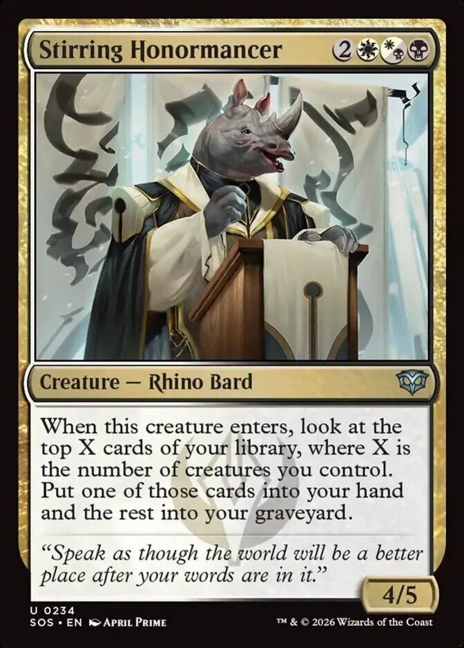 Stirring Honormancer